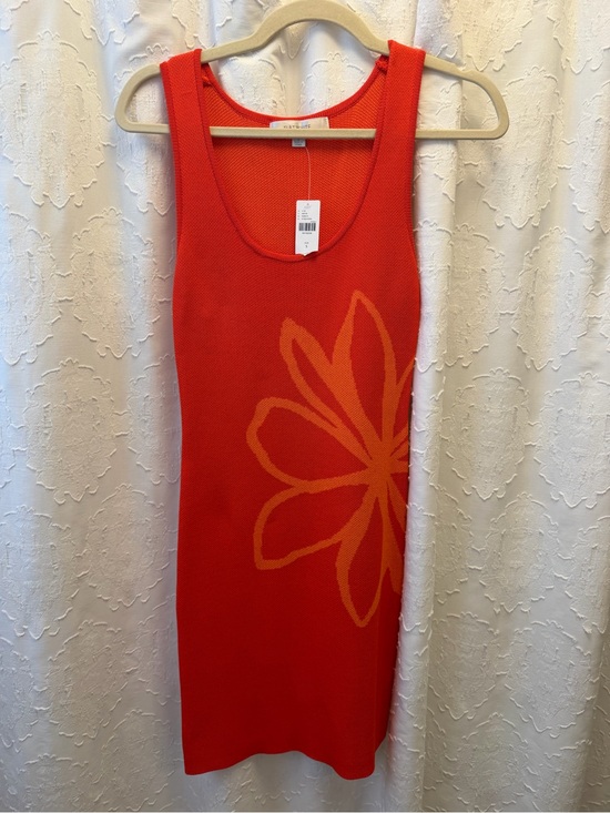 Anthropologie Dresses & Skirts - Sleeveless Square-Neck Flower-Printed Knit Mini Dress